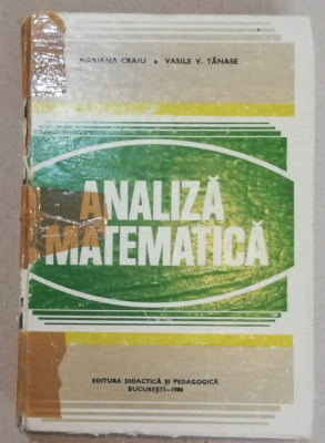 Craiu, Vasile Tanase&amp;nbsp;-&amp;nbsp;Analiza matematica foto