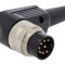 Conector M16 tată 8 pini, 5A 60V