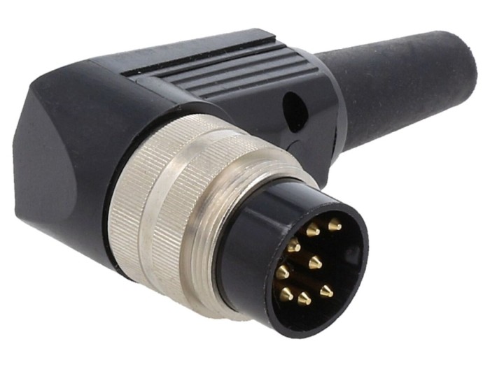 Conector M16 tată 8 pini, 5A 60V