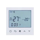 Cumpara ieftin Termostat cu fir pentru aer conditionat BeOk TDS21-AC2, Compatibil cu sisteme HVAC SmartElectro IntelligentHouse