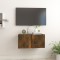 Gossi dulap tv suspendat, stejar fumuriu, 60x30x30 cm, lemn prelucrat
