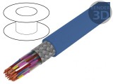 Cablu JE-LiYCY PVC albastru deschis 20x2x0,5mm2 1kV/2kV