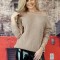A741-14 Bluza casual cu decupaj in V la spate