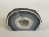 Superb mineral, piatra naturala semipretioasa GEODA de AGAT gri cu CUART, 1082 grame, Agata