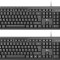 pachet de 2) tastatură USB, cu fir pentru computer, tastatură subțire