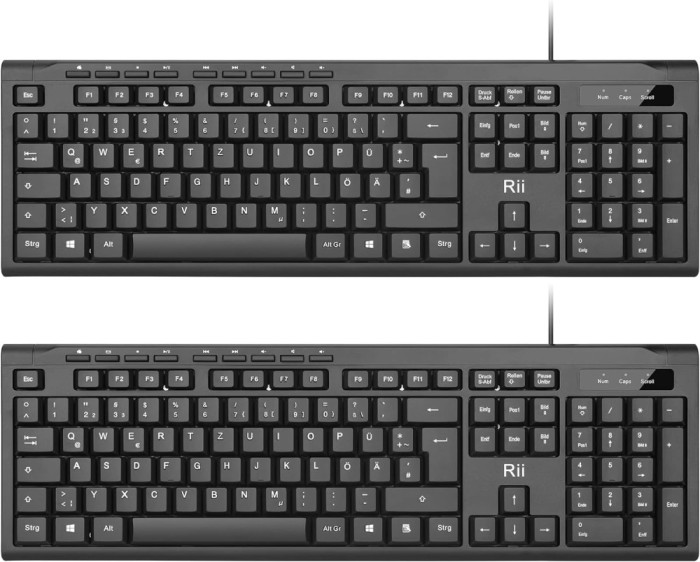 pachet de 2) tastatură USB, cu fir pentru computer, tastatură subțire