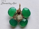 B39. Pandantiv de Lux - Fluture din Onix verde, se va reface la comanda Dvs, RavariuArt