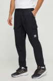 Adidas Originals pantaloni de bumbac culoarea negru, cargo IT8175