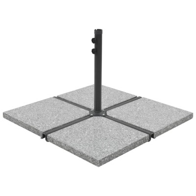 vidaXL Placă de greutate umbrelă, gri, 25 kg, granit, pătrat 45070 foto