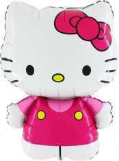 Balon mini figurina HELLO KITTY, rosu, 30 cm foto