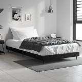Cadru de pat, negru, 90x200 cm, lemn prelucrat, vidaXL