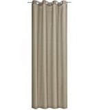 Draperie opaca Stella cu inele Jemidi, 140 x 245 cm, Maro, Poliester, 55283.24.01