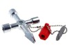 Cheie KNIPEX pentru dulapuri de comandă, 90mm, cu patrat 5-8mm si capete specializate