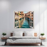 Folie imprimata color pentru decor perete locuinta, dimensiune 125 x 110cm, model: view to haven 27, AVEX