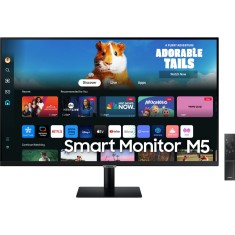 Monitor Smart LED VA SAMSUNG M5 LS27DM500, 27&quot;, Full HD, 60Hz, HDR10, Negru