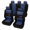 Set Huse Scaun Universale Carbon Petex Albastru-Negru