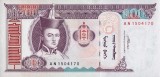 MONGOLIA █ bancnota █ 100 Tugrik █ 2008 █ P-65b █ UNC █ necirculata