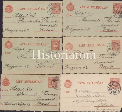 CP236 Lot 14 cărți poștale austro-ungare, Brașov, 1915 foto