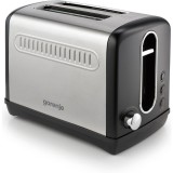 Prajitor de paine, Gorenje, Plastic/Metal, 1100 W, Negru/Gri