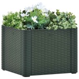 Cumpara ieftin Strat &icirc;nălțat grădină sistem auto-udare, verde, 43 x 43 x 33 cm
