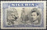 Colonie britanica-Nigeria 2/6 George VI &ndash; Victoria Benin Road &ndash; timbru colonial britanic circulat