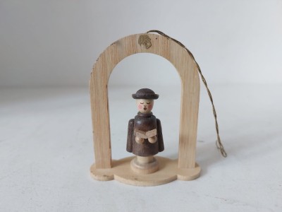 ** Original Erzgebirge Volkskunstwerkstatt Unger decoratiune pentru pomul de Craciun, Germania, Lemn, lucrat manual foto