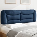 VidaXL Pernă pentru tăblie de pat, albastru, 160 cm, material textil