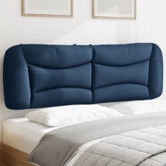 vidaXL Pernă pentru tăblie de pat, Hvar, albastru, 160 cm, material textil 374594