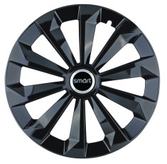 Set 4 capace roti Fame negru R14 pentru gama auto Smart foto