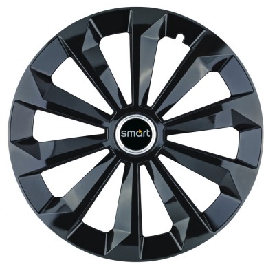 Set 4 capace roti Fame negru R16 pentru gama auto Smart foto