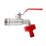 Set robinet 3 / 4&quot; cu filet 1&quot; si cuplaj furtun, Geko G70186