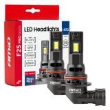 Becuri auto LED AMiO F25 PRO Black Edition HIR2 Full Canbus 68W 12/24V 7646 lm 6000K pentru faruri auto, omologare E9 ECE R10