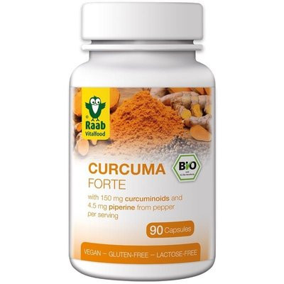 Turmeric ( Curcuma) Forte Bio 500Mg, 90 Capsule Vegane Fara Gluten foto