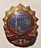 INSIGNA PENTRU MERITE IN POSTA SI TELECOMUNICATII FRUNTAS