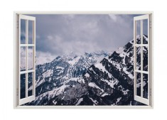 Autocolant decorativ, Fereastra, Natura si peisaje, Multicolor, 85 cm, 2825ST foto