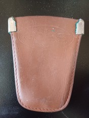 NI306 Portchei inscripționat ADAS, din piele, perioada comunistă