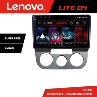 Navigatie VW Golf 5 2004-2010 clima manuala Android radio gps internet 4+64 Lenovo CarStore Technology foto