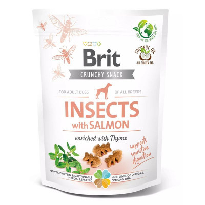 Brit Care Dog Crunchy Cracker Insecte cu Somon &amp;amp;amp; Cimbru 200 g foto