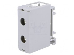 Conector &icirc;mbinare pentru șine 1,5-50mm2, 2 borne, gri, lățime 18mm