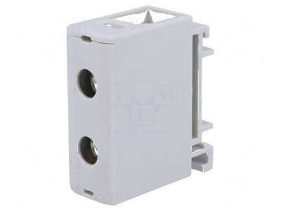 Conector &amp;icirc;mbinare pentru șine 1,5-50mm2, 2 borne, gri, lățime 18mm foto