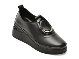 Pantofi IMAGE negri, 2422450, din piele naturala