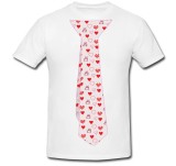 Tricou &quot; Cravata cu inimioare &quot;