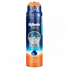 Gel de ras Gillette Fusion Proglide 2in1 Sensitive Ocean Breeze 170ml foto