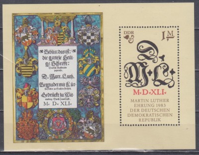 M2 C3 - Timbre foarte vechi - Germania Democrata - DDR - colita dantelata foto