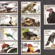 ZAIR 1982 FAUNA PASARI ( serie dantelata ) MNH