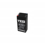Acumulator AGM VRLA 4V 4,6A dimensiuni 47mm x 47mm x h 100mm F1 TED Battery Expert Holland TED002853 (30)