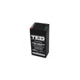 Acumulator AGM VRLA 4V 4,6A dimensiuni 47mm x 47mm x h 100mm F1 TED Battery Expert Holland TED002853 (30), Ted Electric