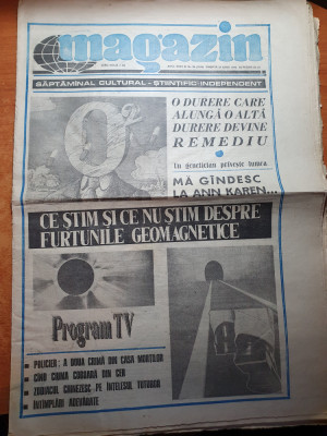 magazin 27 iunie 1992 -&amp;quot;ce stim si ce nu stim despre furtuni geomagnetice&amp;quot; foto