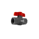 Robinet apa PVC 1/2" filet interior-interior gri/rosu PLAMIX