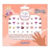 Stickere Unghii Fete Djeco Pene, 120 Bucati, Multicolor, Set Decoratiuni Unghii, Manichiura Copii